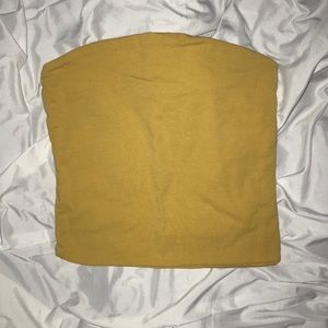 Brandy Melville Yellow Jenny Tube Top